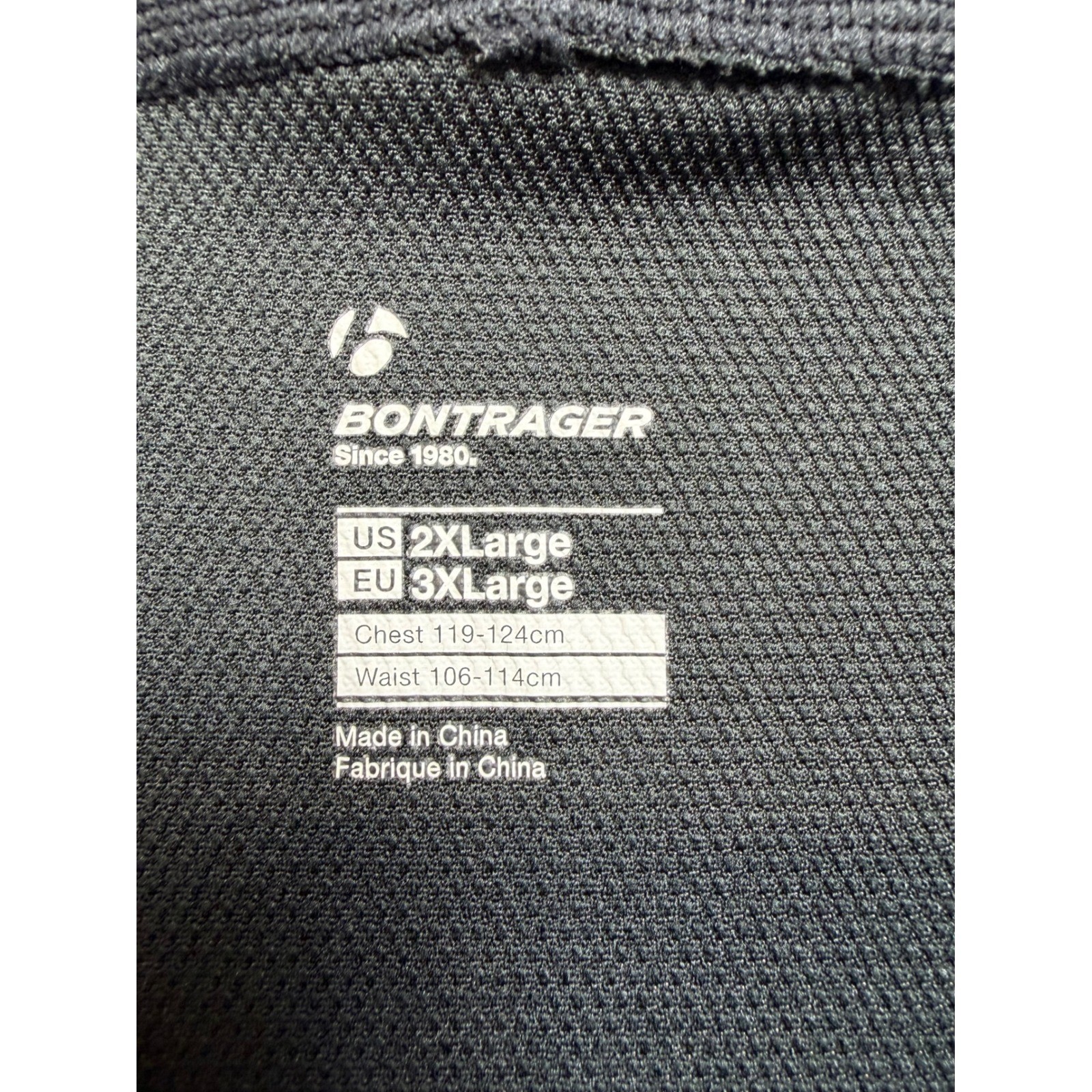 Bontrager Trek Rhythm Tech Tee Mens 2XL Black Green Yellow Cycling Jersey (G38)