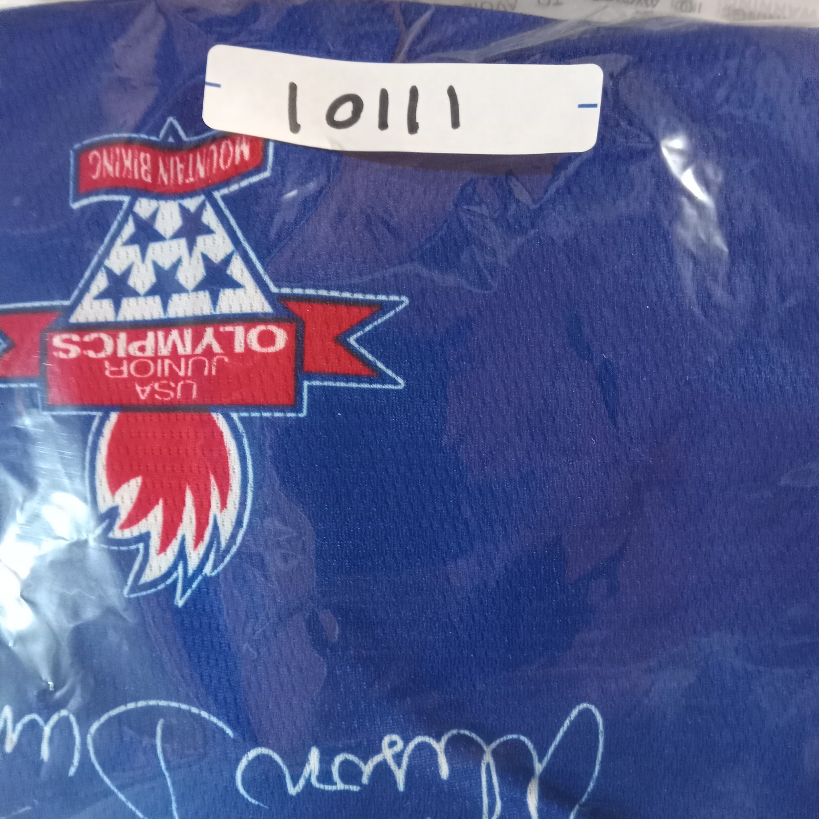 Voler USPS USA Cycling Jersey M 18×22 Junior Olympics Faux Signatures Armstrong