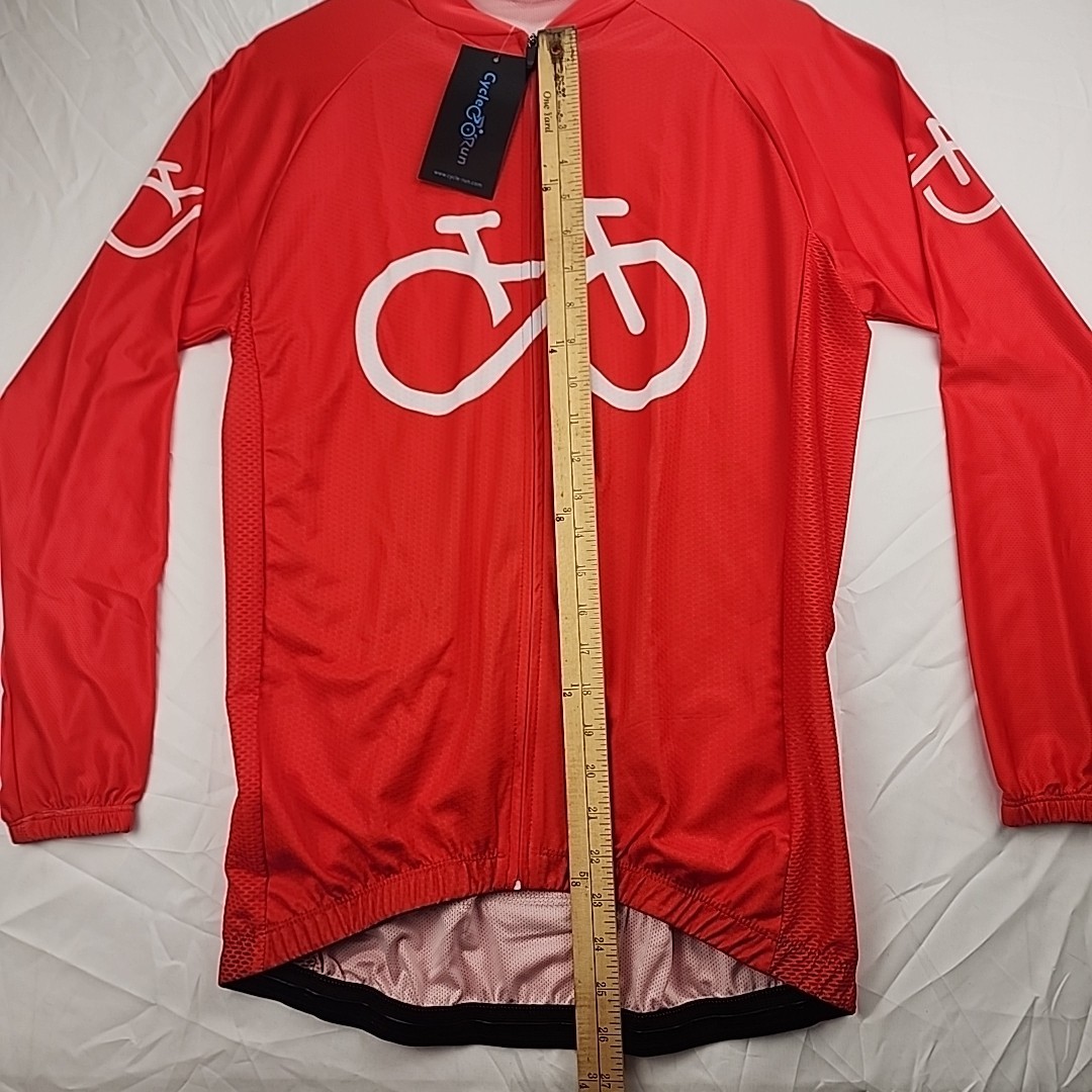 Cycle-Run, Long sleeve cycling jersey. XXXL, Rear waist pockets, NEW with tags