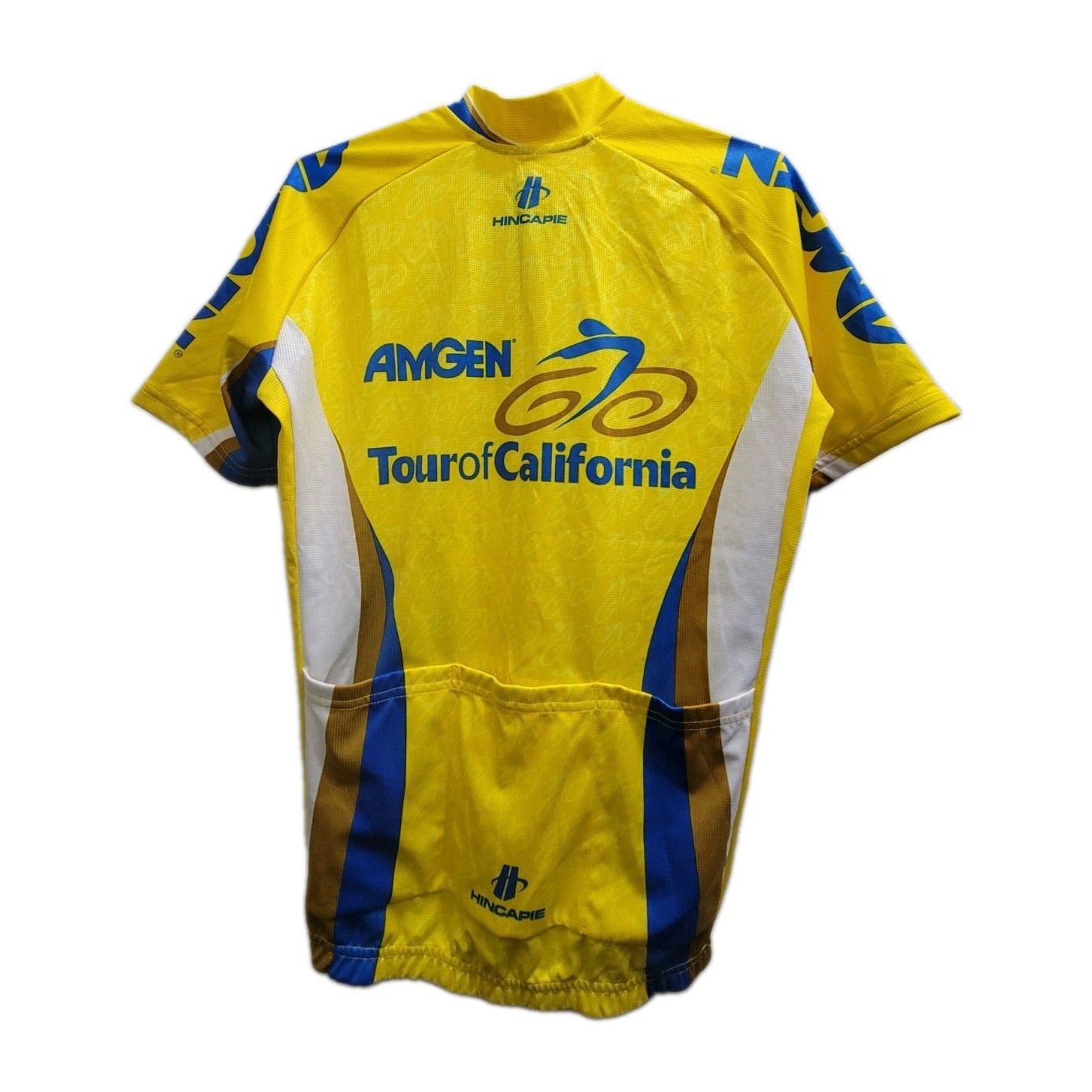 2 Tour of California Yellow Bicycle Jerseys Size S Signed NWT One Used Size M