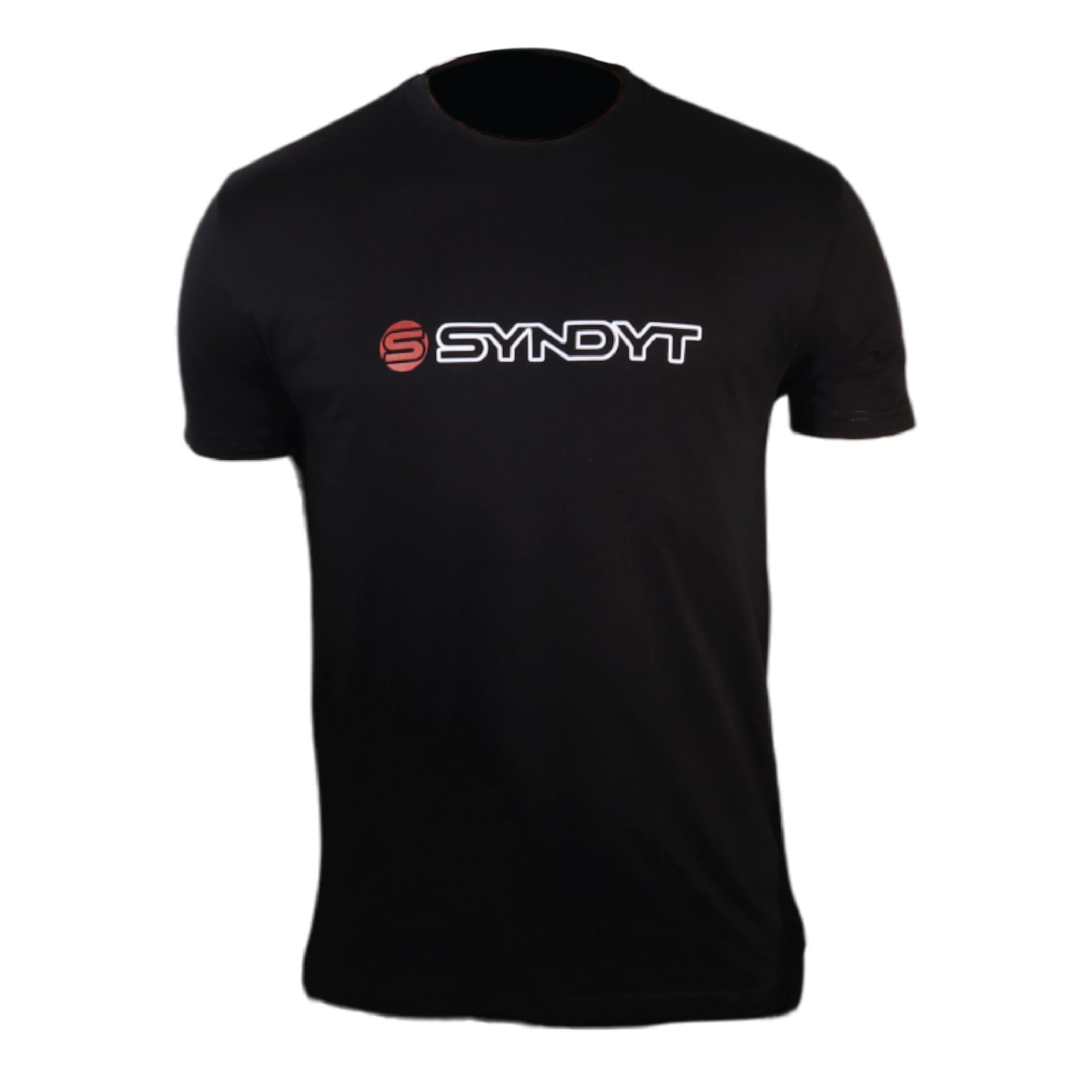 Syndyt Short Sleeve T-Shirt – Black, Soft Cotton Blend, Unisex Fit, Medium