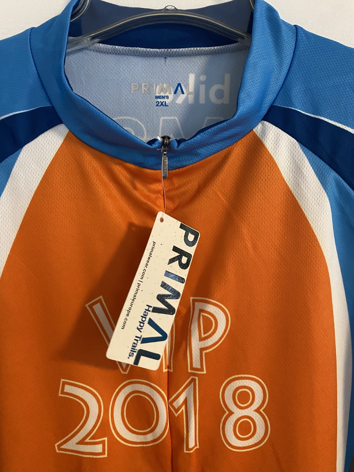 Primal Cycling Men’s Race Jersey ride for MS vineyard MA size XXL Happy Trails