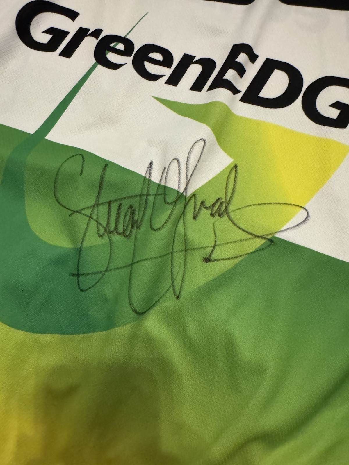 GreenEDGE Cycling Team Jersey Stuart O’Grady Signature SMS Santini Men’s XL UCI