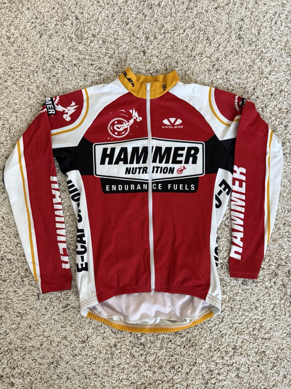 Voler Hammer Nutrition Men’s Long Sleeve Cycling Jersey Medium