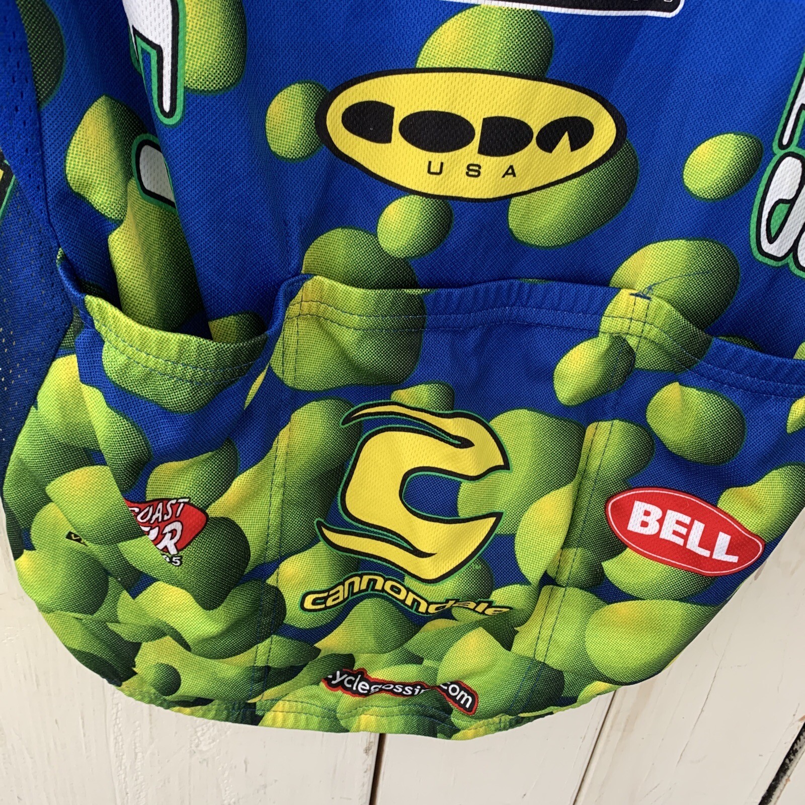Cannondale GU Michelin Vintage Jersey Cycling Bike T-Shirt Size Large Zip