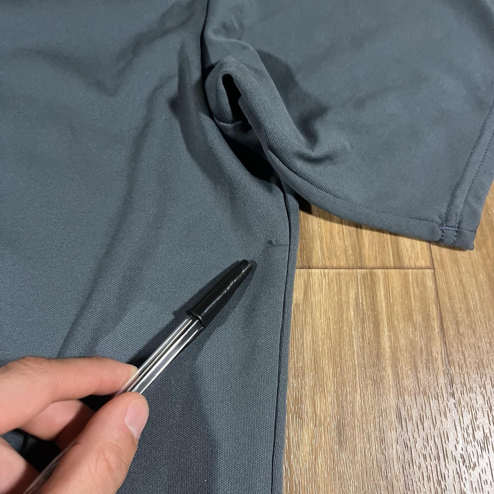 Pearl Izumi Cycling Jersey Mens Large Gray 1/4 Zip Pockets Made In USA Technical