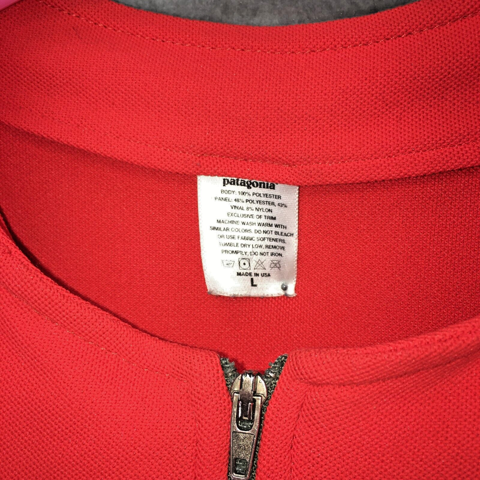 Vintage Patagonia Cycling Top Size Large Cycling/MTNBike 1/2 Zip USA