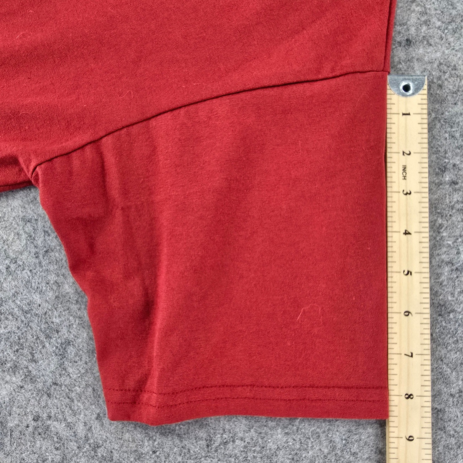 ZOIC Mens Red Zip Neck Short Sleeve Cycling Shirt with Back Pockets Large USA