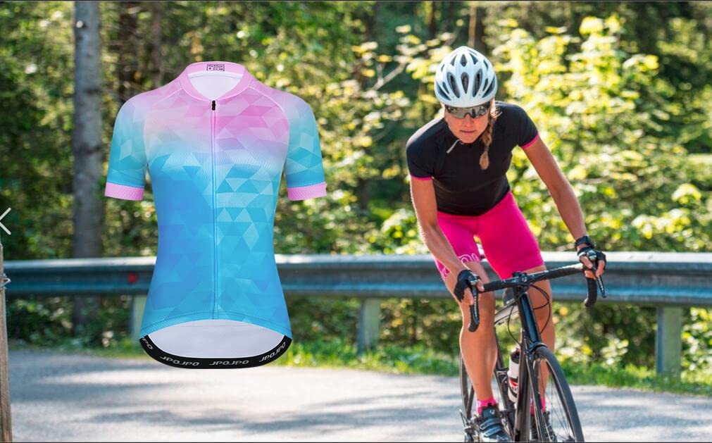 Cycling Jersey Women, Mountain Bike Jersey Ladies Cycle Shirt Bicycle Clothes…
