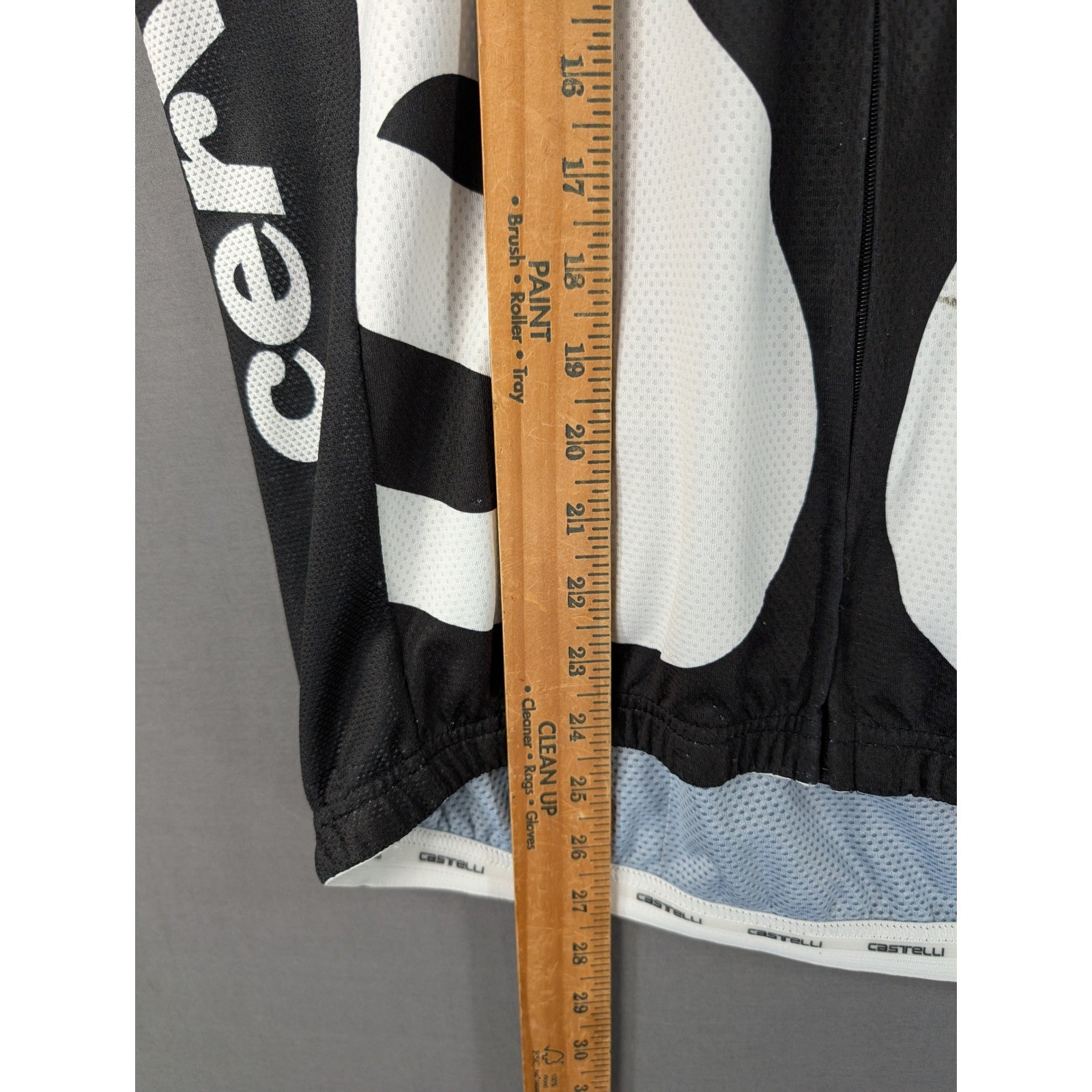 Castelli Cervelo Test Team Cycling Jersey Mens XXL Black White Red Full Zip