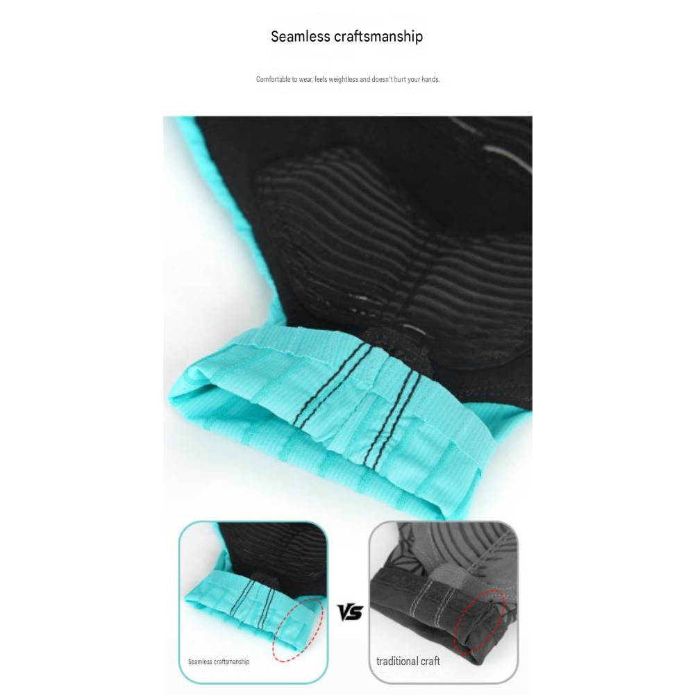For Hot Weather Cycling Cycling Gloves Long Finger Gloves 3D Thickened Palm Pads
