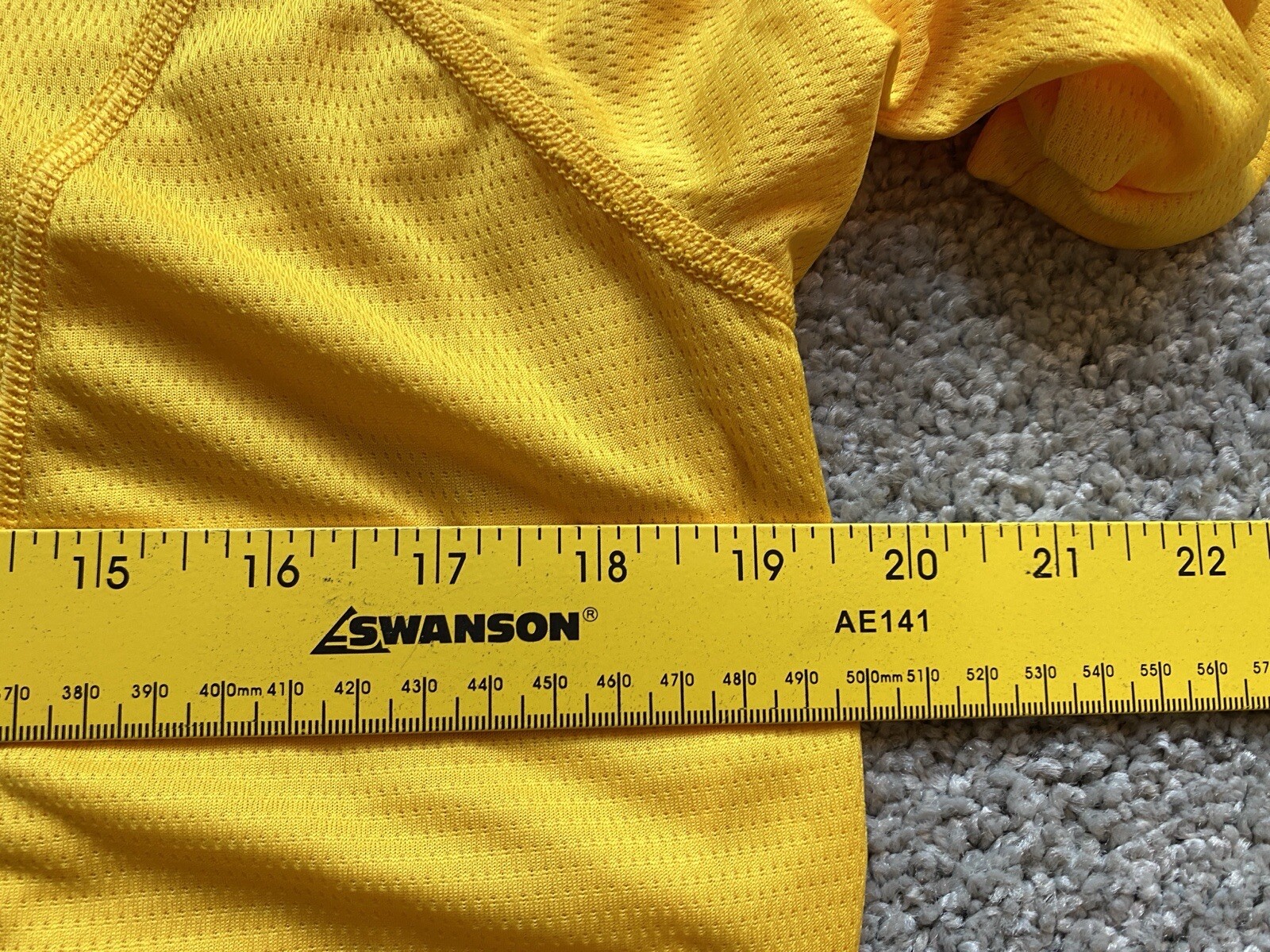 Vintage Nashbar Cycling Jersey Mens Large Yellow Bike 3/4 Zip Back Pockets