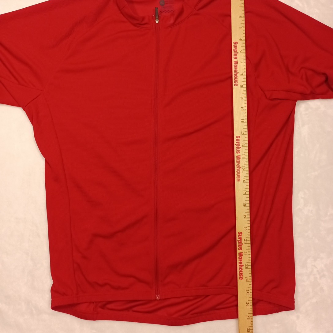 Bontrager Profila Cycling Jersey Mens XL Red Semi Fitted Full Zip Racing
