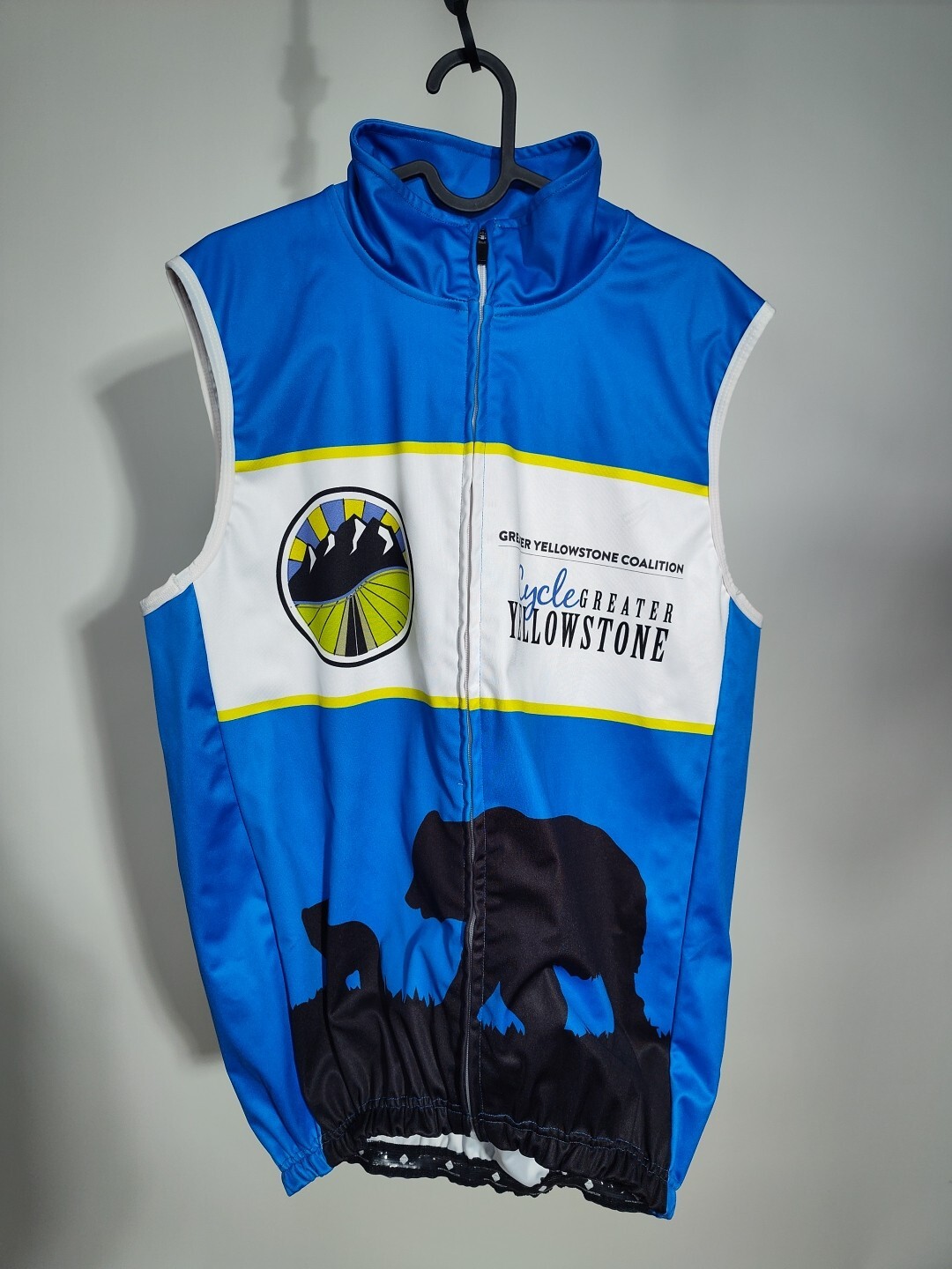 Peak 1 Sports Multicolor Shell Thermal Yellowstone Cycling SS Men Jersey Medium