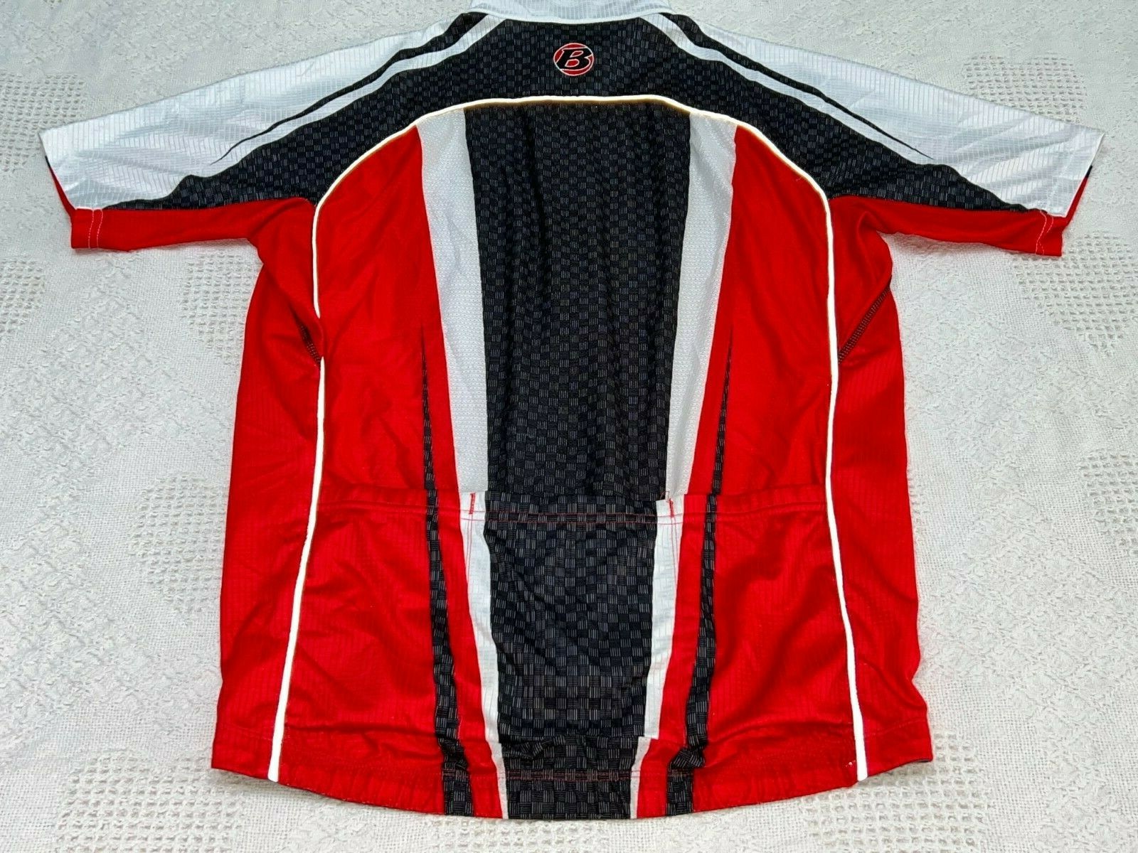 Bontrager Medium Full Zip Cycling Jersey Waist grippers S/S Reflective Pockets