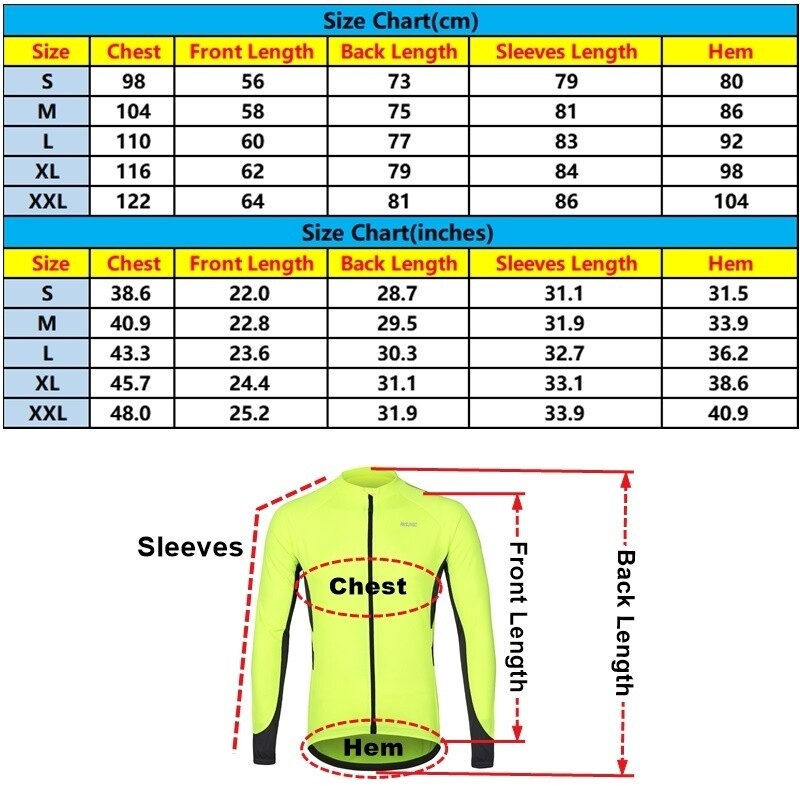 Men’s Full Zipper Cycling Jerseys Long Sleeves MTB Bike Jerseyss Shirts Clothing