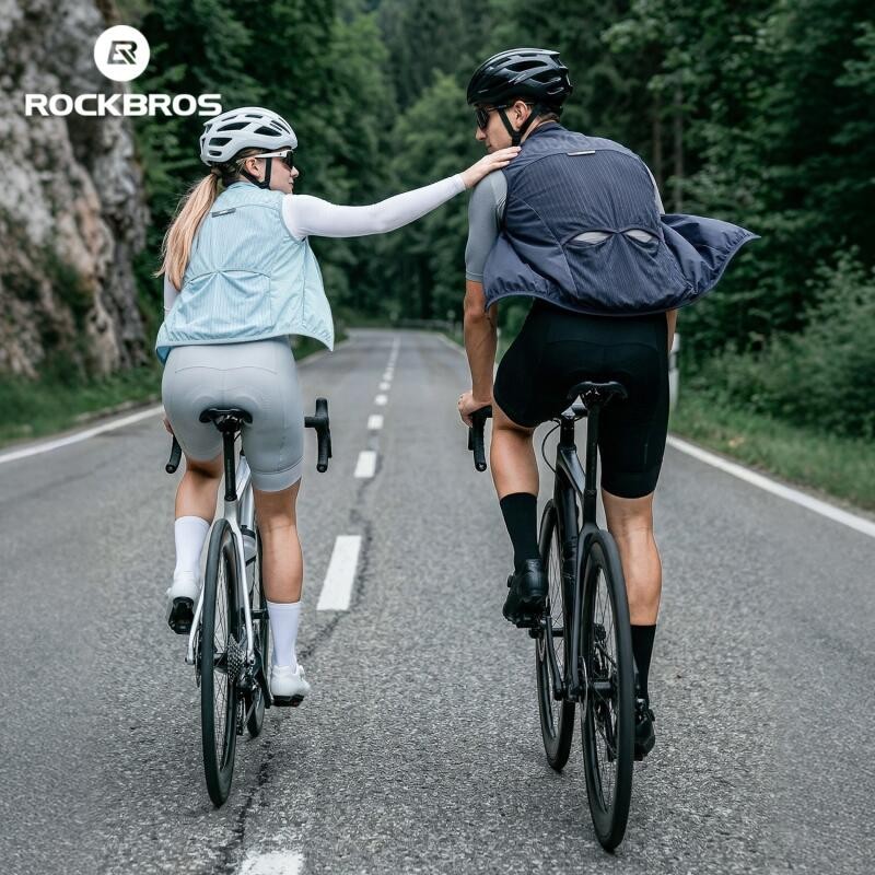 ROCKBROS Cycling Vest Sleeveless Windproof Breathable Sports Windbreaker
