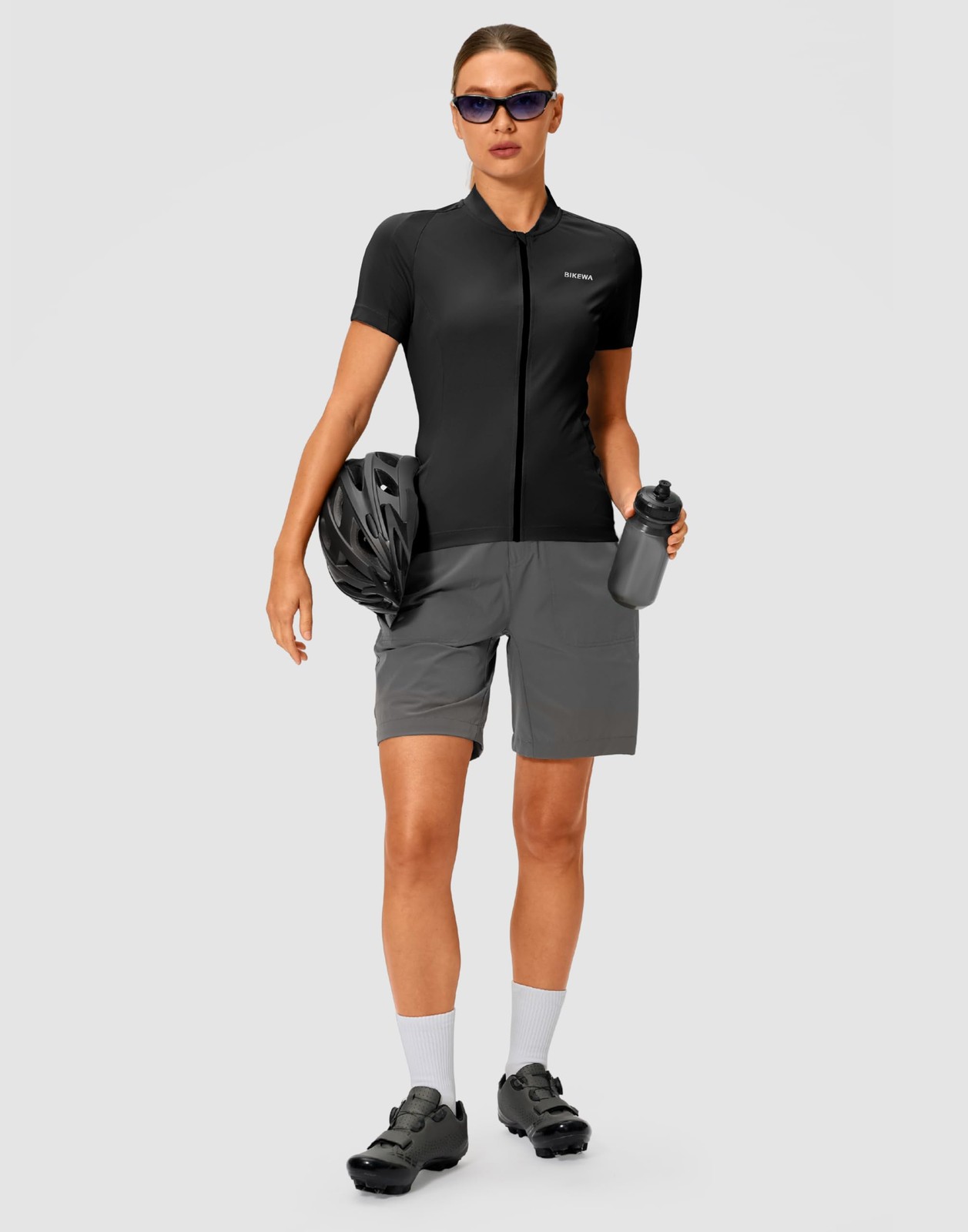Women’s Cycling Jersey Short Sleeve Bike Shirts Full Zipper Bicycle Biking To…