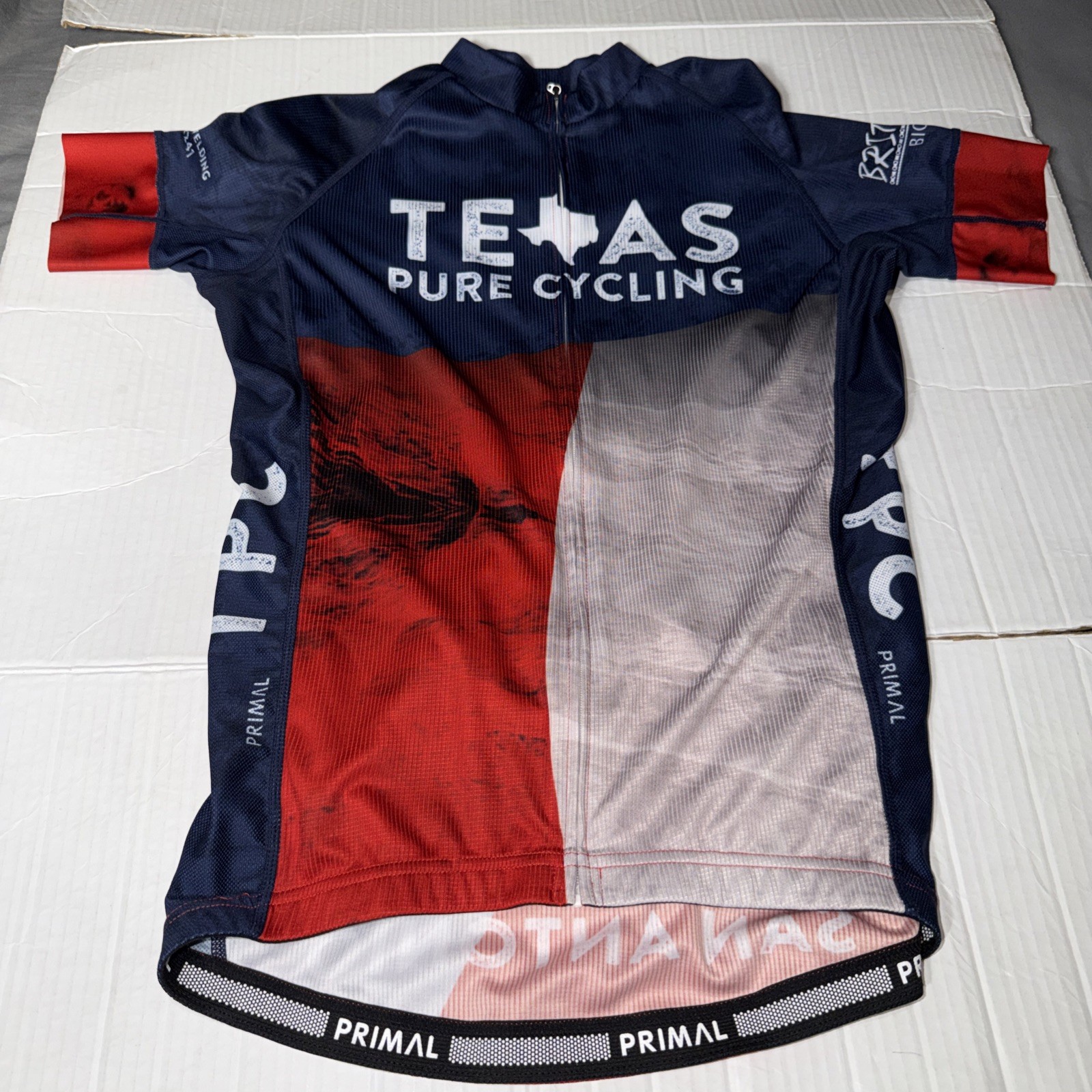 2 – Women’s Primal Cycling Jerseys – Give 3 Feet / Texas Pure Race Cut Medium