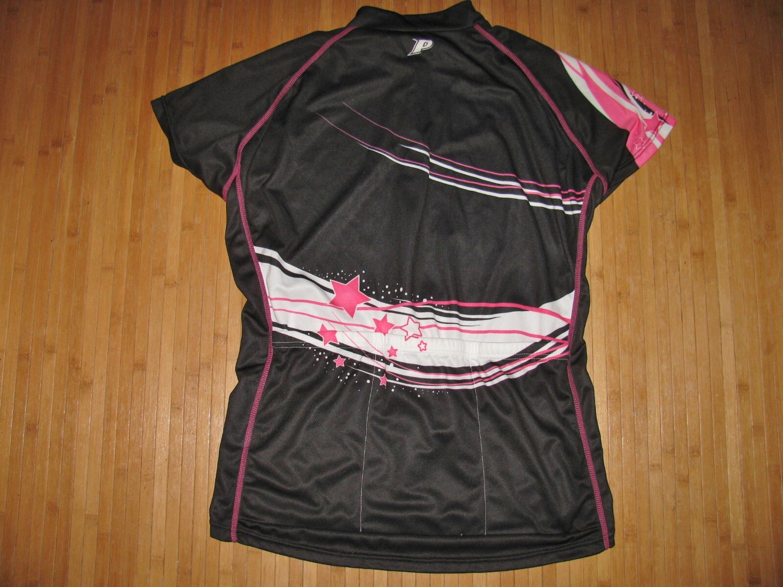 Womens PRIMAL Bike BICYCLE Cycle JERSEY Shirt 2XL XXL Poly BLACK WHITE and PINK
