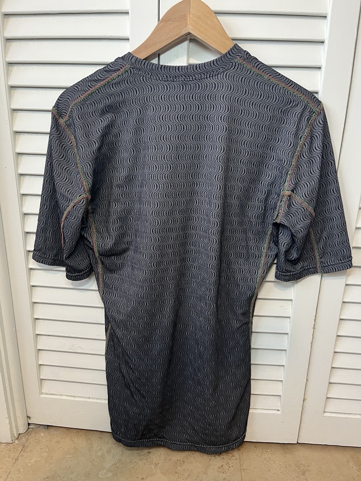 Giordana Short Sleeve Cycling Base Layer Men’s XXL Made in Italy Black Gray
