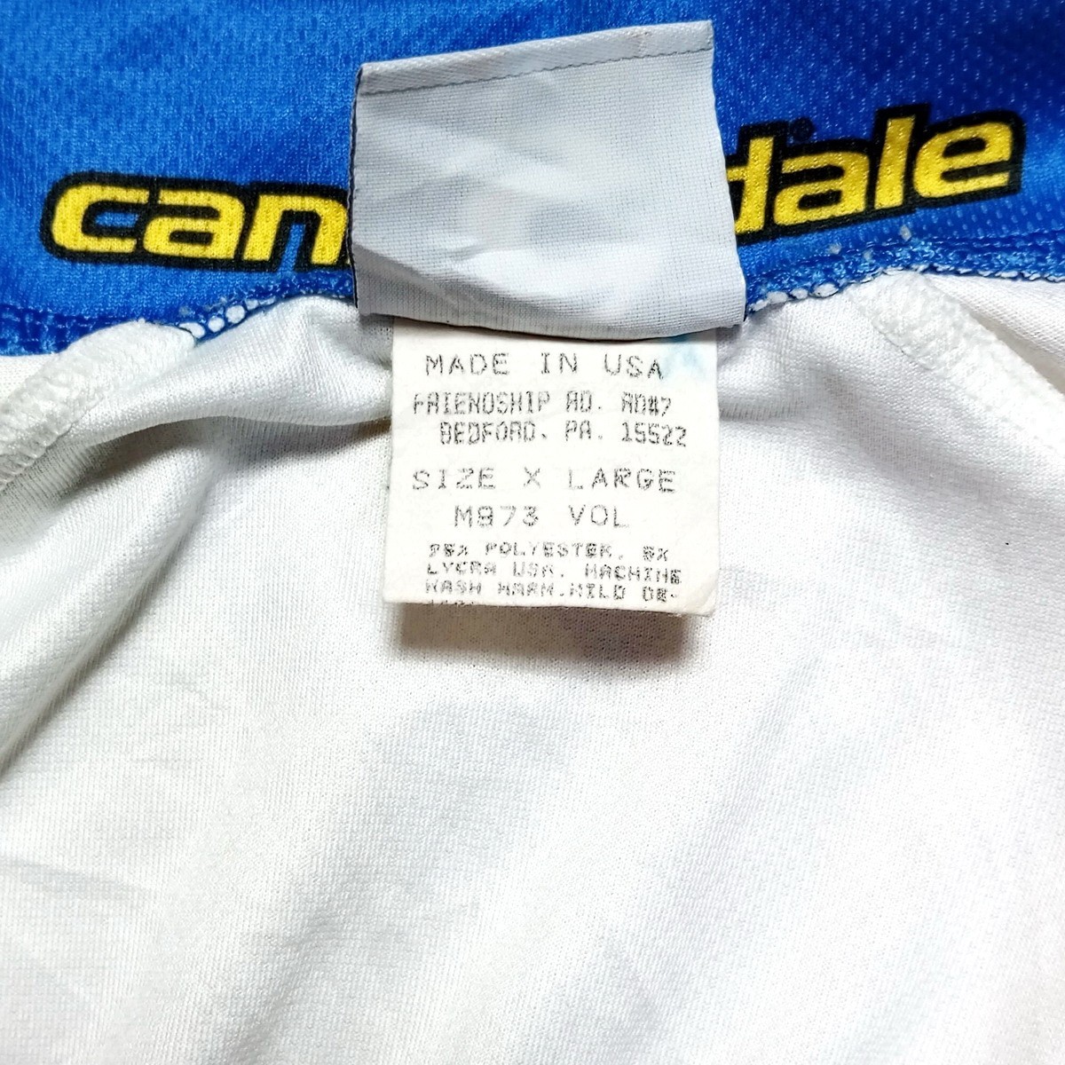 Vintage Volvo Cannondale Cycling Jersey Size XL Bicycle ’90s