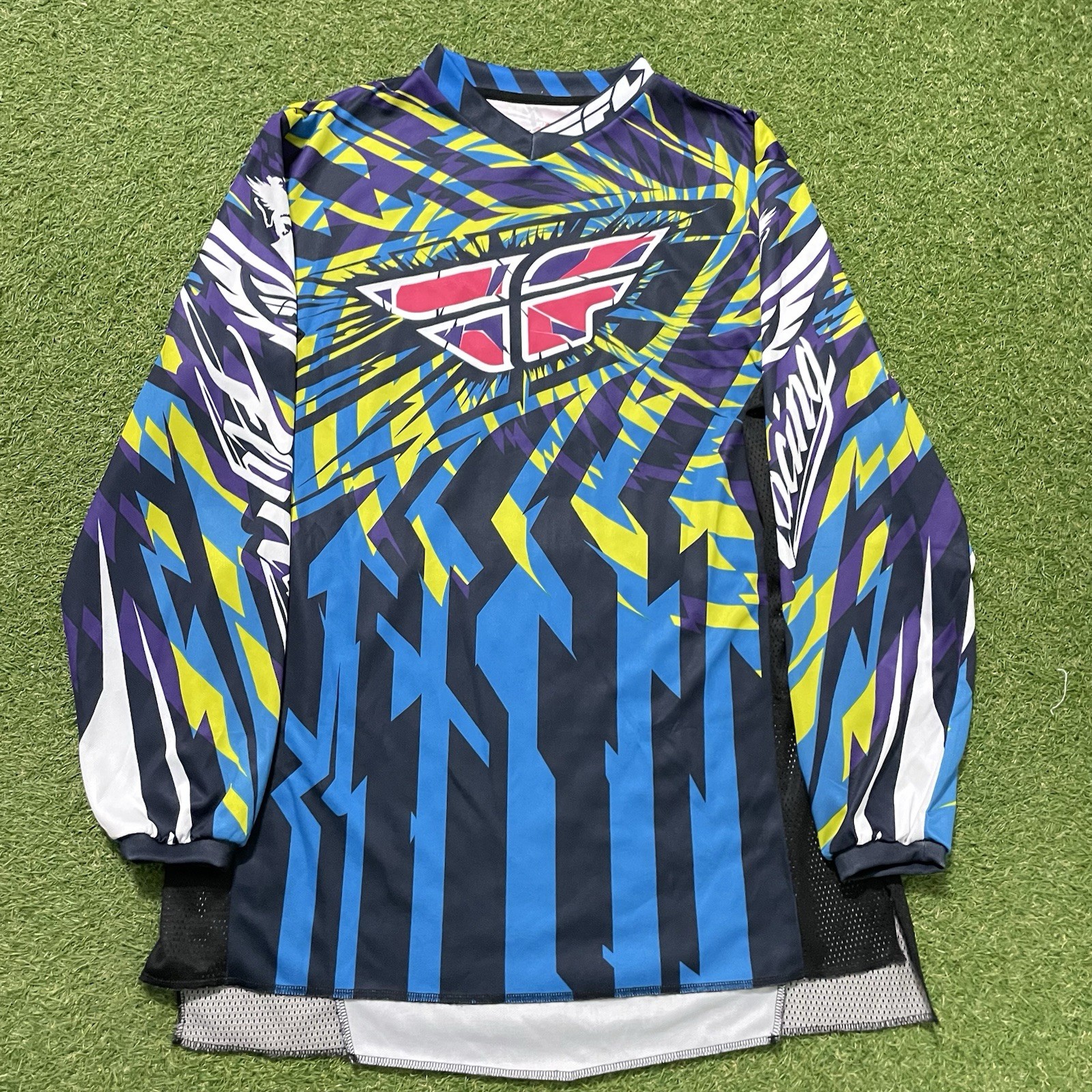 Fly Racing Kinetic Motocross Jersey Long Sleeve Shirt Men’s Size Medium M
