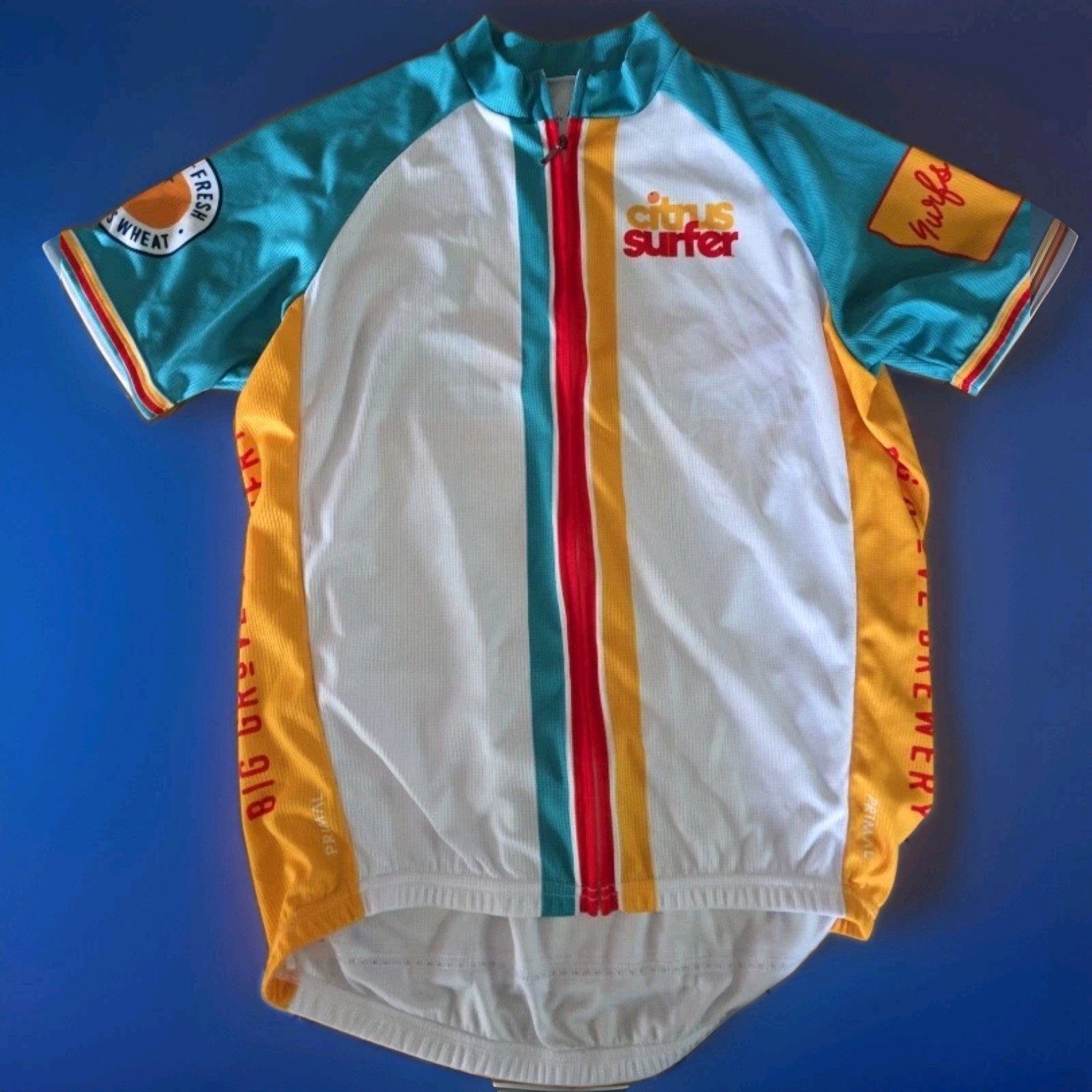 Big Grove Brewery (IOWA) Citrus Surfer Cycling Jersey, Men’s M