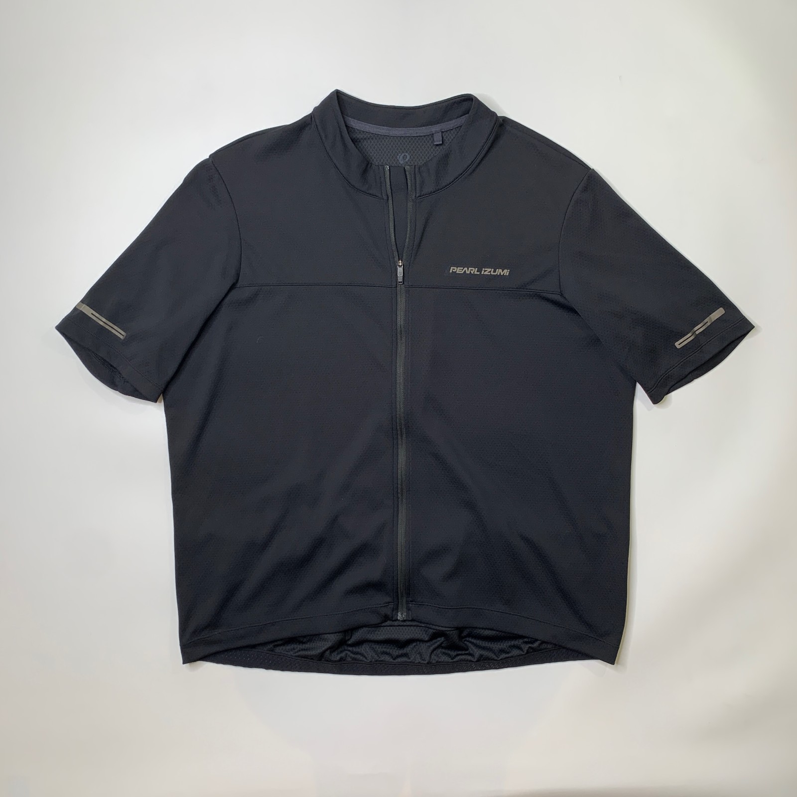 Pearl Izumi Jersey Mens 2XL Black Tempo Cycling Biking Short Sleeve Full Zip