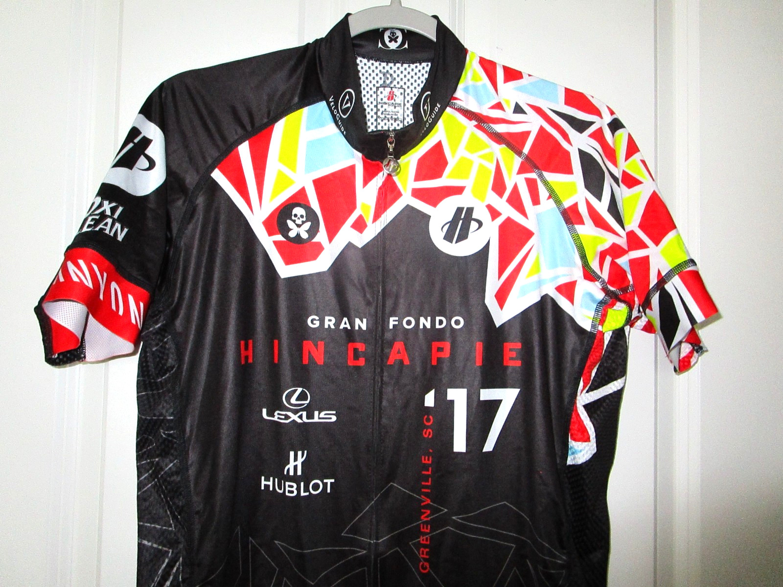 Hincapie Jersey Mens Cycling Full Zip Gran Fondo 17 Short Sleeves Size L