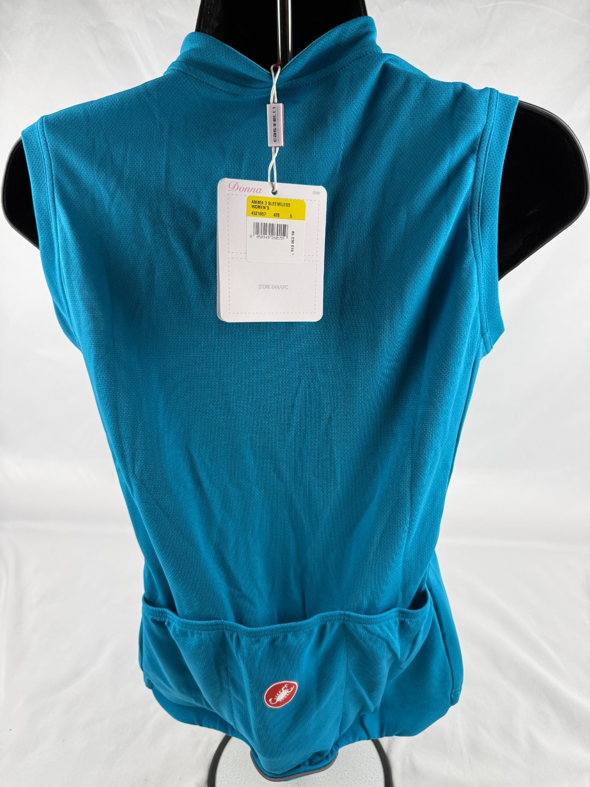 Castelli Anima 3 Women’s Sleeveless Cycling Top SIZE Small Blue