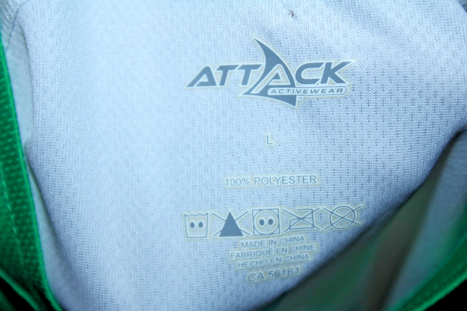 Attack Men’s Cycling Jersey Large Rear Pockets 40″ Chest 22/26″ T2B 30″ Waist CX