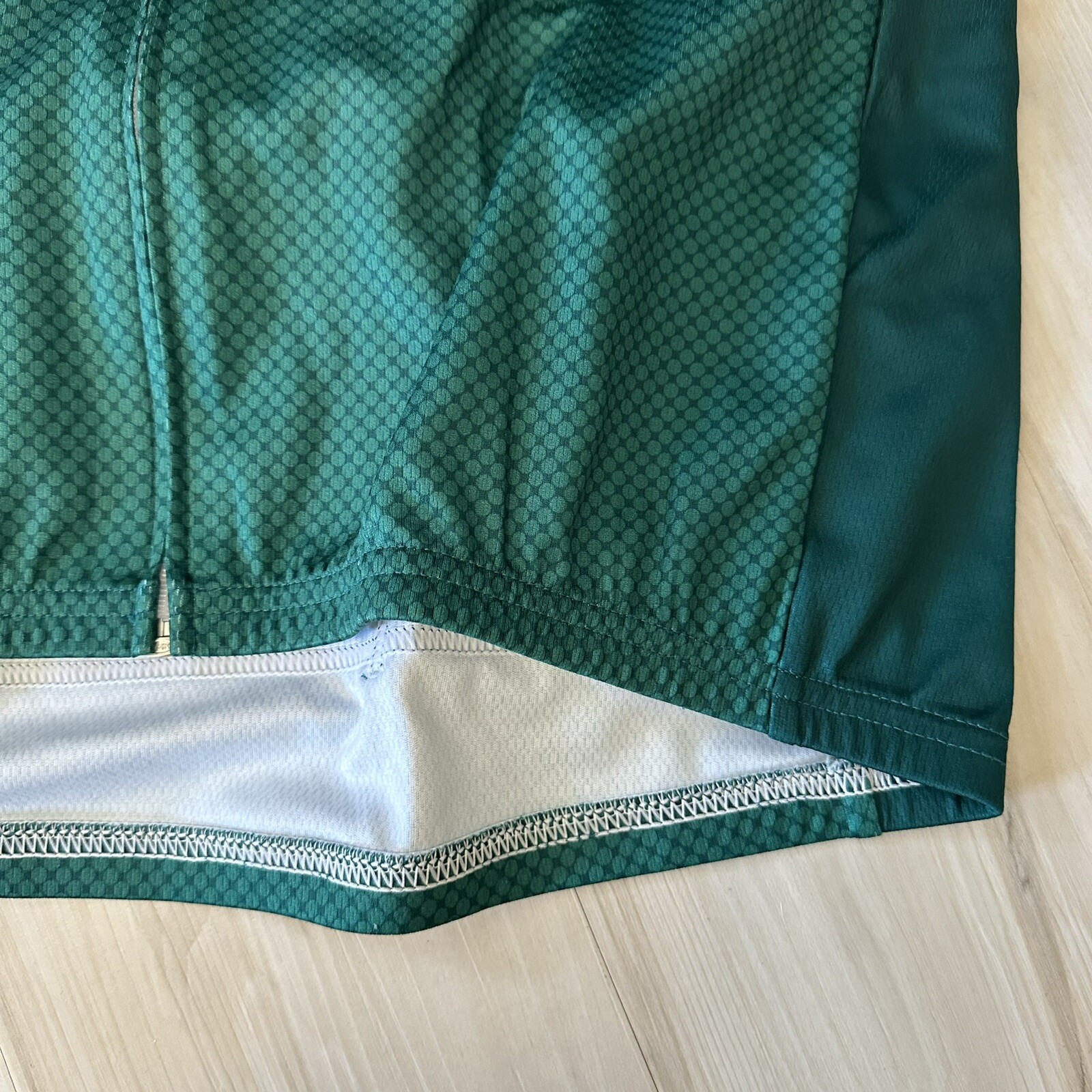 NWT! Men’s XXS LOUIS GARNEAU Full Zip Short Sleeve Cycling Sportiv Jersey Green