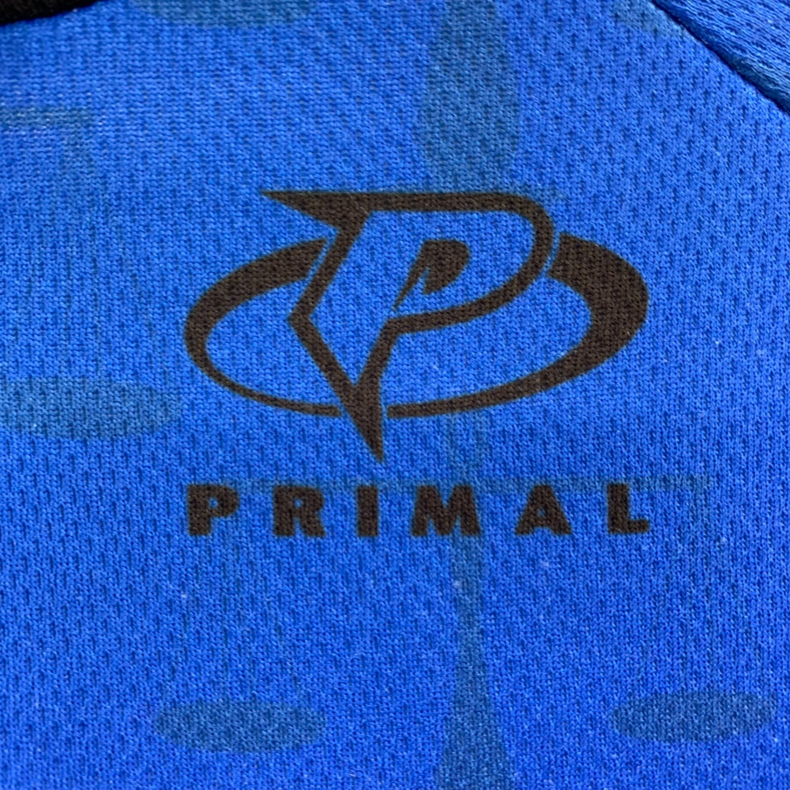 PRIMAL Cycling Jersey Womens Medium Full Zip Short Sleeve Blue Black