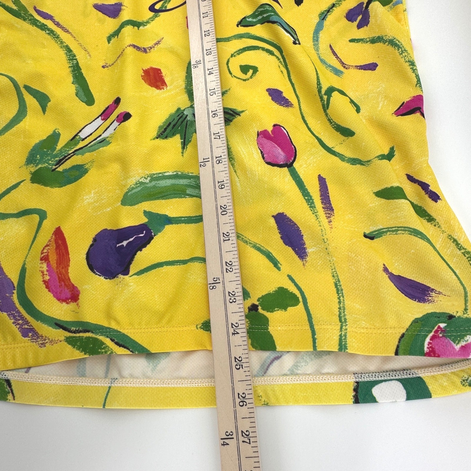 Sugoi Cycling Jersey Women Large Yellow Floral Technifine Sleeveless NEW Zip Top