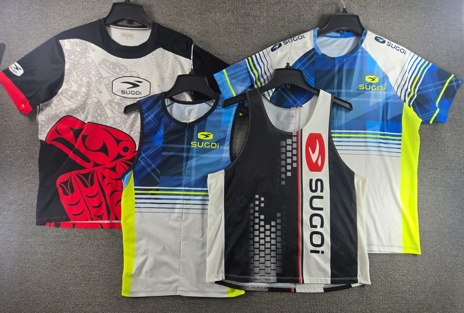Sugoi Triathlon Cycling Jersey/Tank Top Bundle Men’s Large Quick Dry Breathable