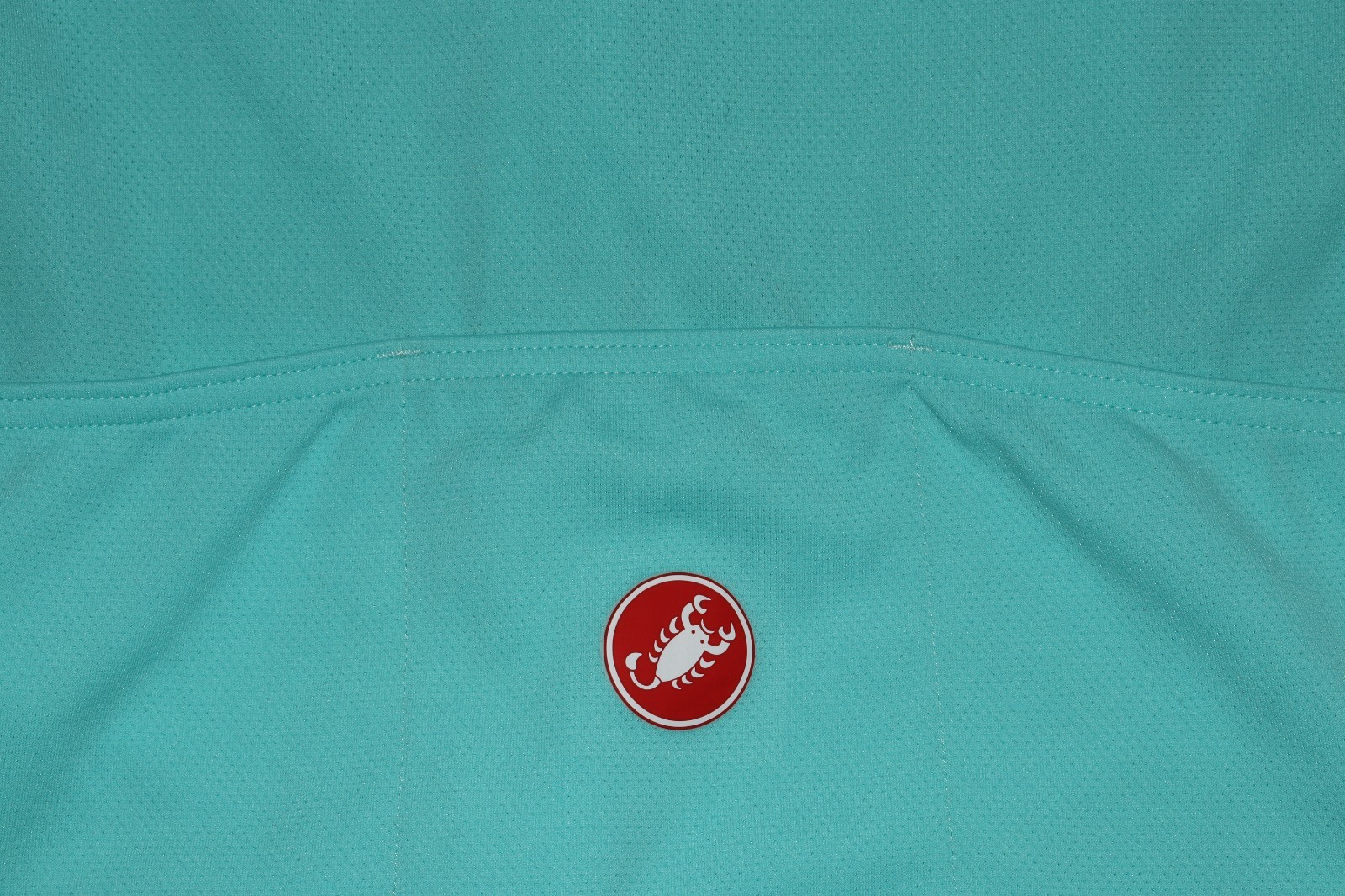 WOMEN’S SMALL CASTELLI CYCLING SHIRT JERSEY FULL ZIP BIKING BICYCLE TORQUOISE