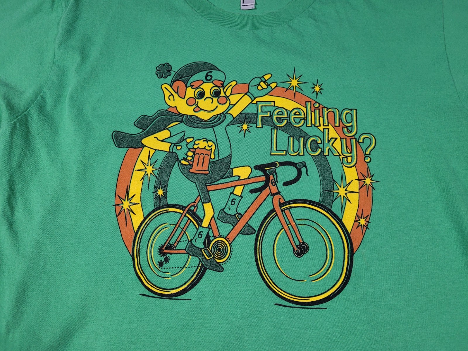 Vintage Twin Six Cycling T-Shirt Men’s Large American Apparel Feeling Lucky 6666