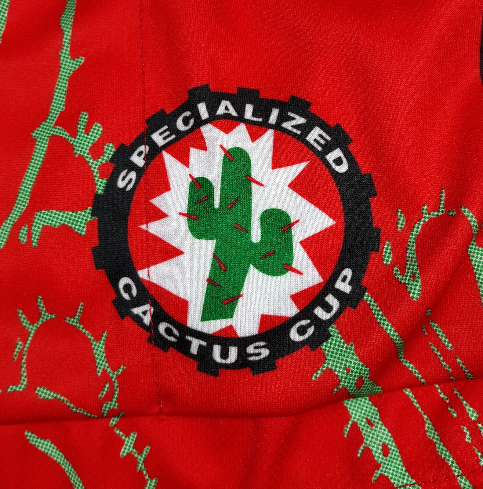 Aussie Specialized Cactus Cup Cycling Jersey Size L Mountain Dew 3/4 Zip Pockets
