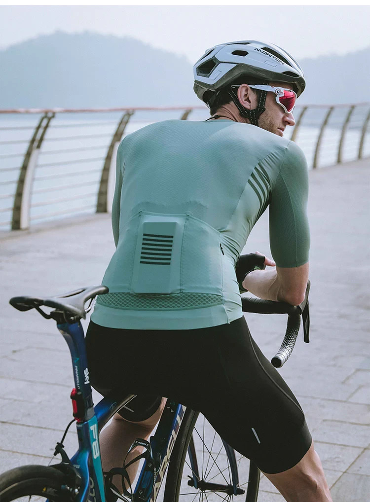SKULL MONTON MENS CYCLING JERSEY WEDNESDAY URBAN+ – Light Green