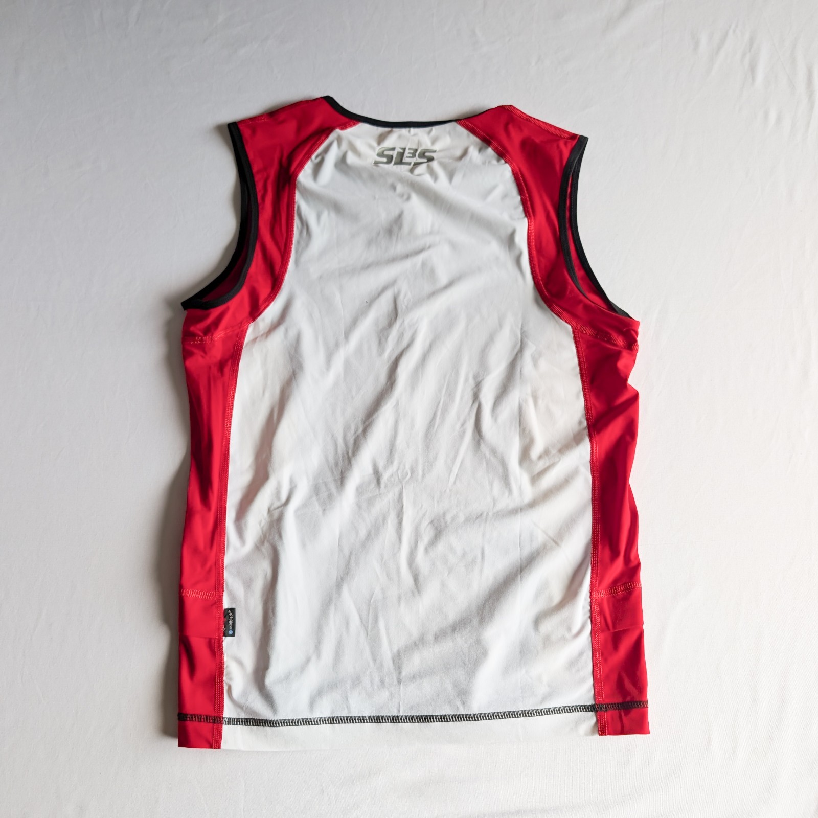 SLS3 Men’s Triathlon Top /Sleeveless Bike Jersey /Half Zipper/Men’s Large