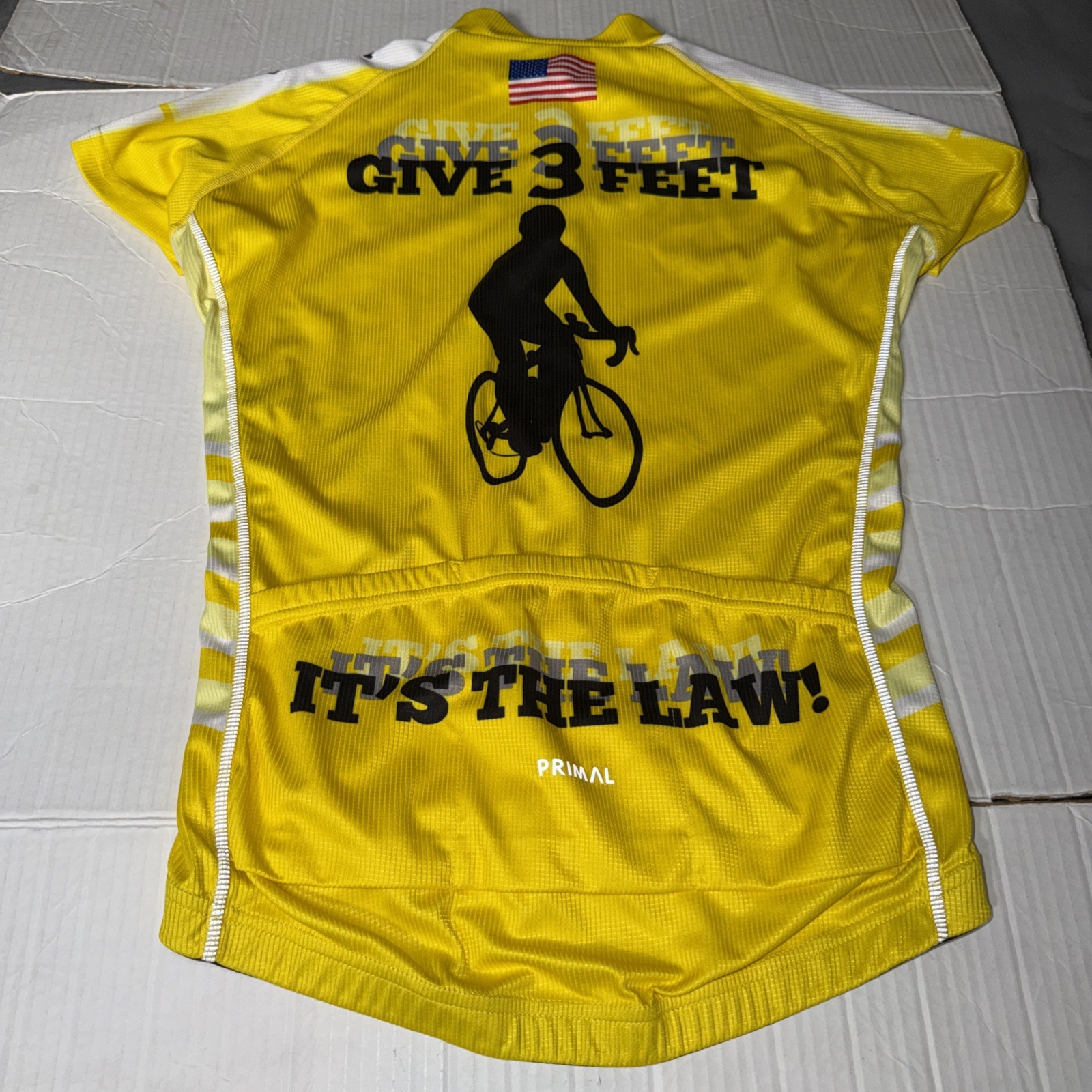 2 – Women’s Primal Cycling Jerseys – Give 3 Feet / Texas Pure Race Cut Medium