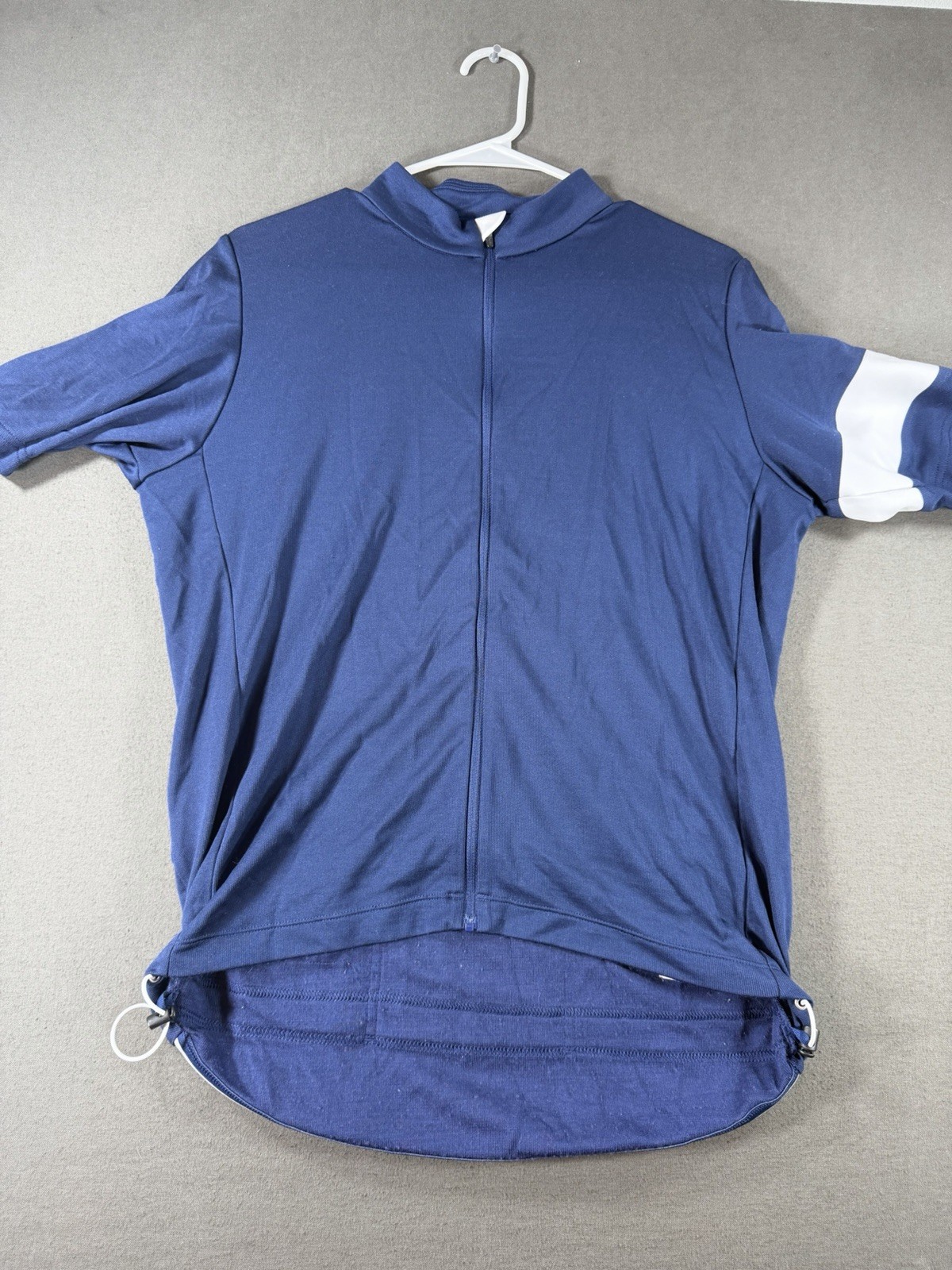 Rapha Classic Jersey Mens XL Blue Merino Wool Short Sleeve Cycling Bike Shirt