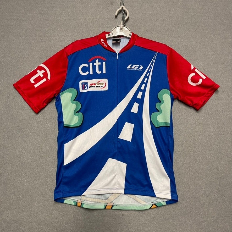 Louis Garneau Cycling Jersey Men Medium Turtle Road Race PGA Tour Cycle To Shore