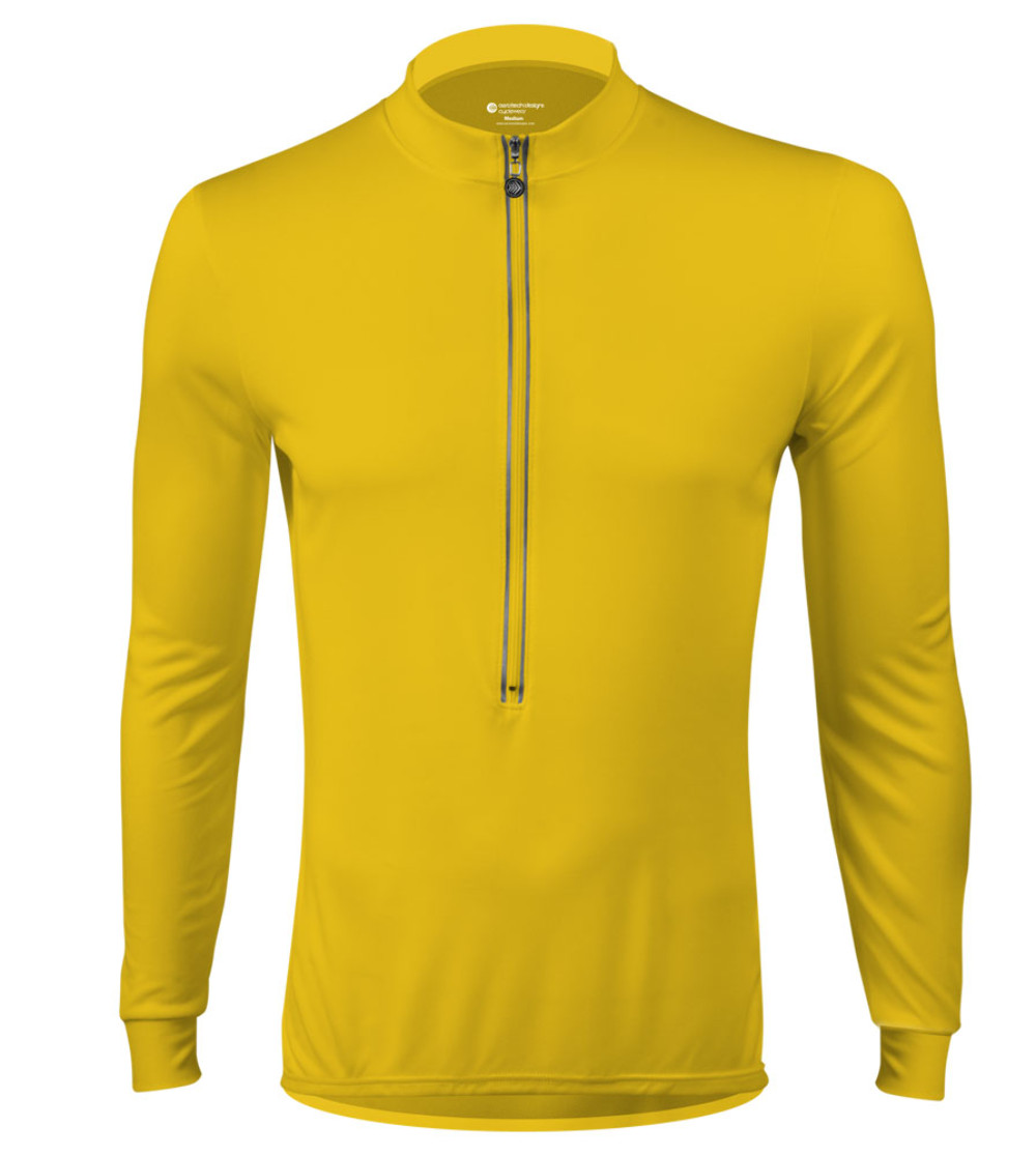 Solid Color Cycling Jersey | Long Sleeve | Lightweight | Made in the USA