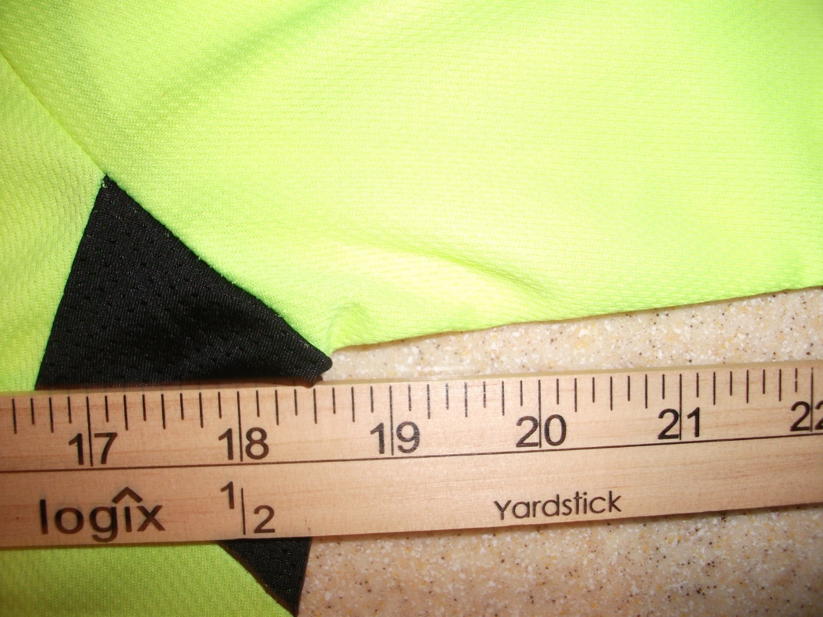 Arsuxeo Men’s Cycling Jersey Hi-Vis Neon Yellow Full Zip Size Medium Zip Pocket