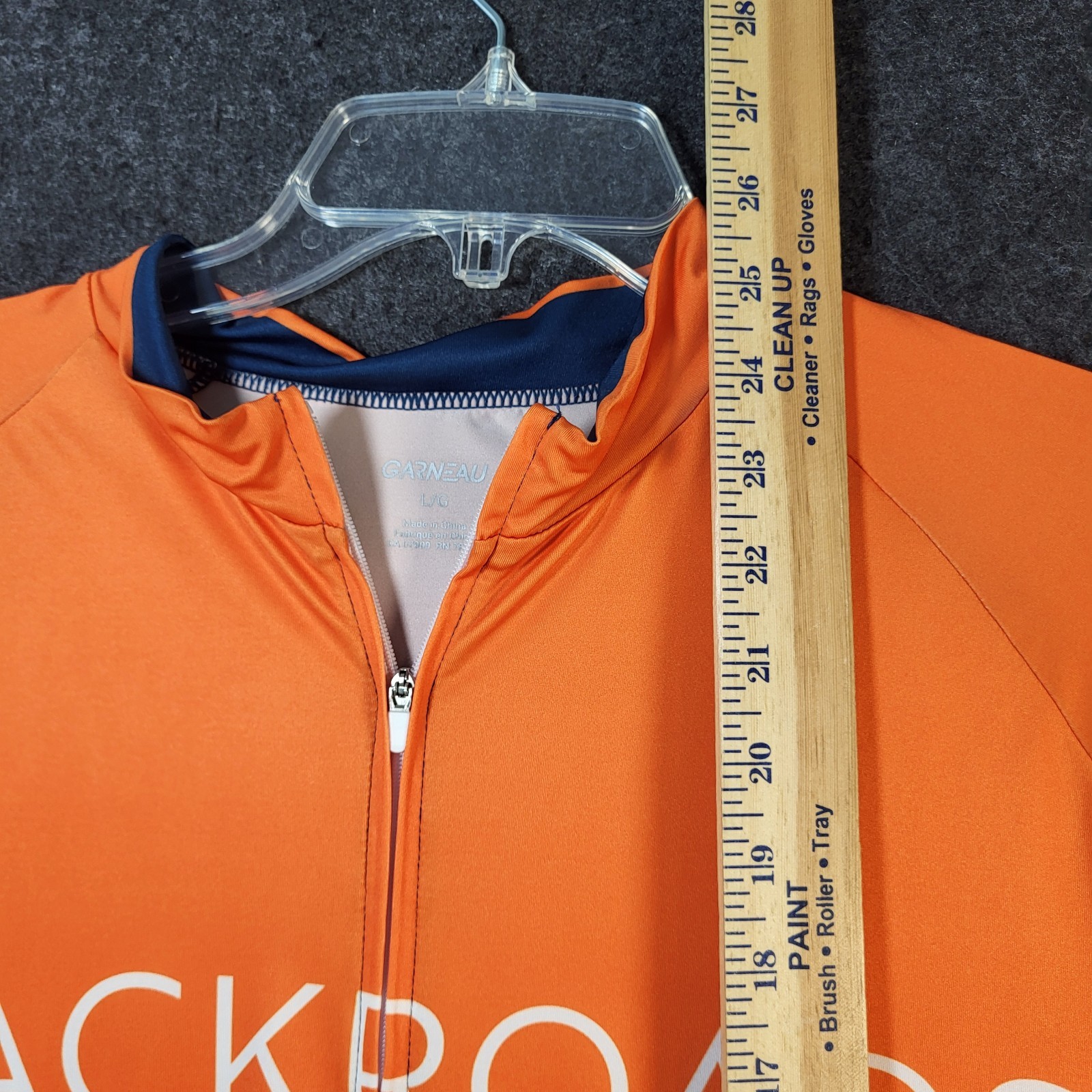 Louis Garneau Men’s Short Sleeve Cycling Jersey Large Crossroads Orange Blue