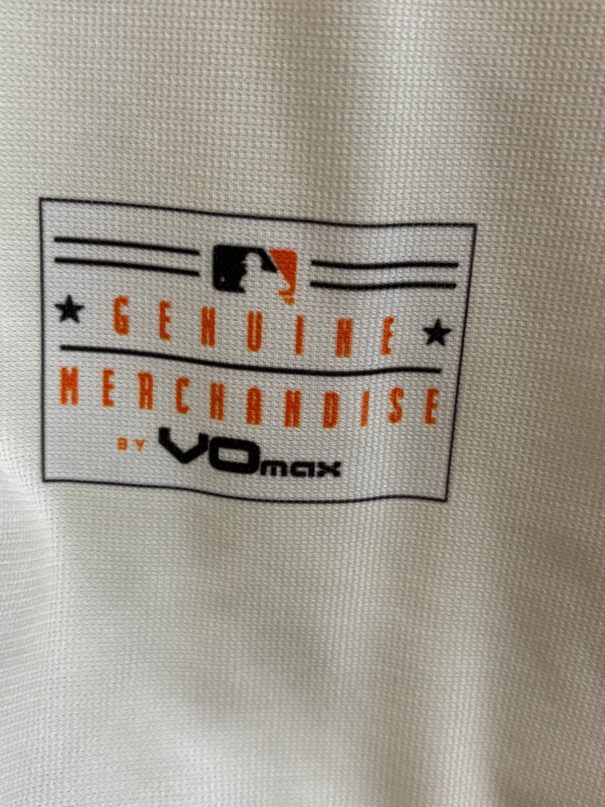 VOMAX SF GIANTS GENUINE MERCHANDISE 3/4 ZIPPER 3 POCKET CYCLING SHIRT MEN M