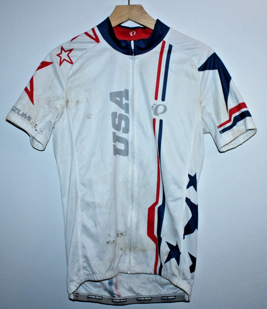 Pearl Izumi Elite USA Team Cycling Jersey M Rear Pockets 40″ Chest 24/27″ T2B CX