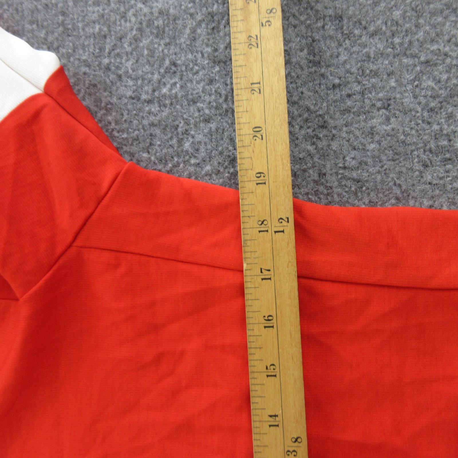 Rapha Cycling Jersey Mens Large Orange Long Sleeve Full Zip Wool Bike Casual